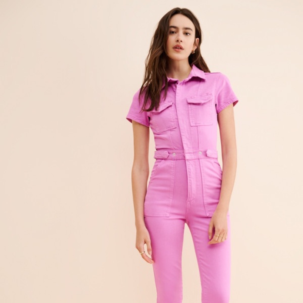 Good American Pink Jumpsuit